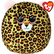 Ty Squishy Beanies 25cm - Brown & Pink Leopard