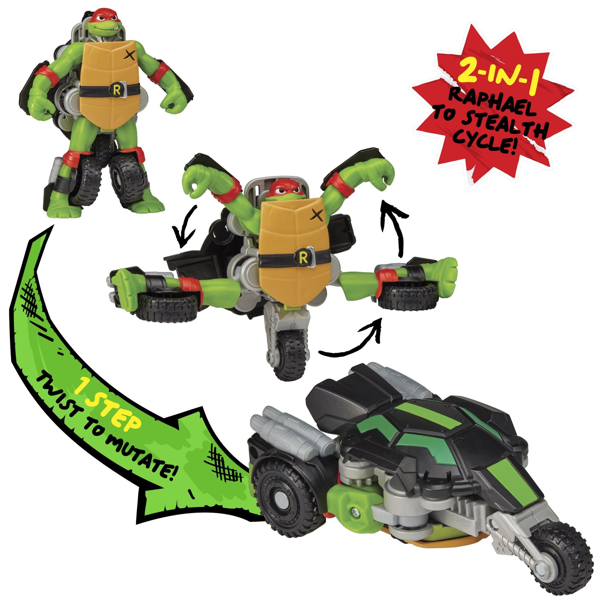 TMNT: Twist 'N' Mutate Vehicle - Raphael