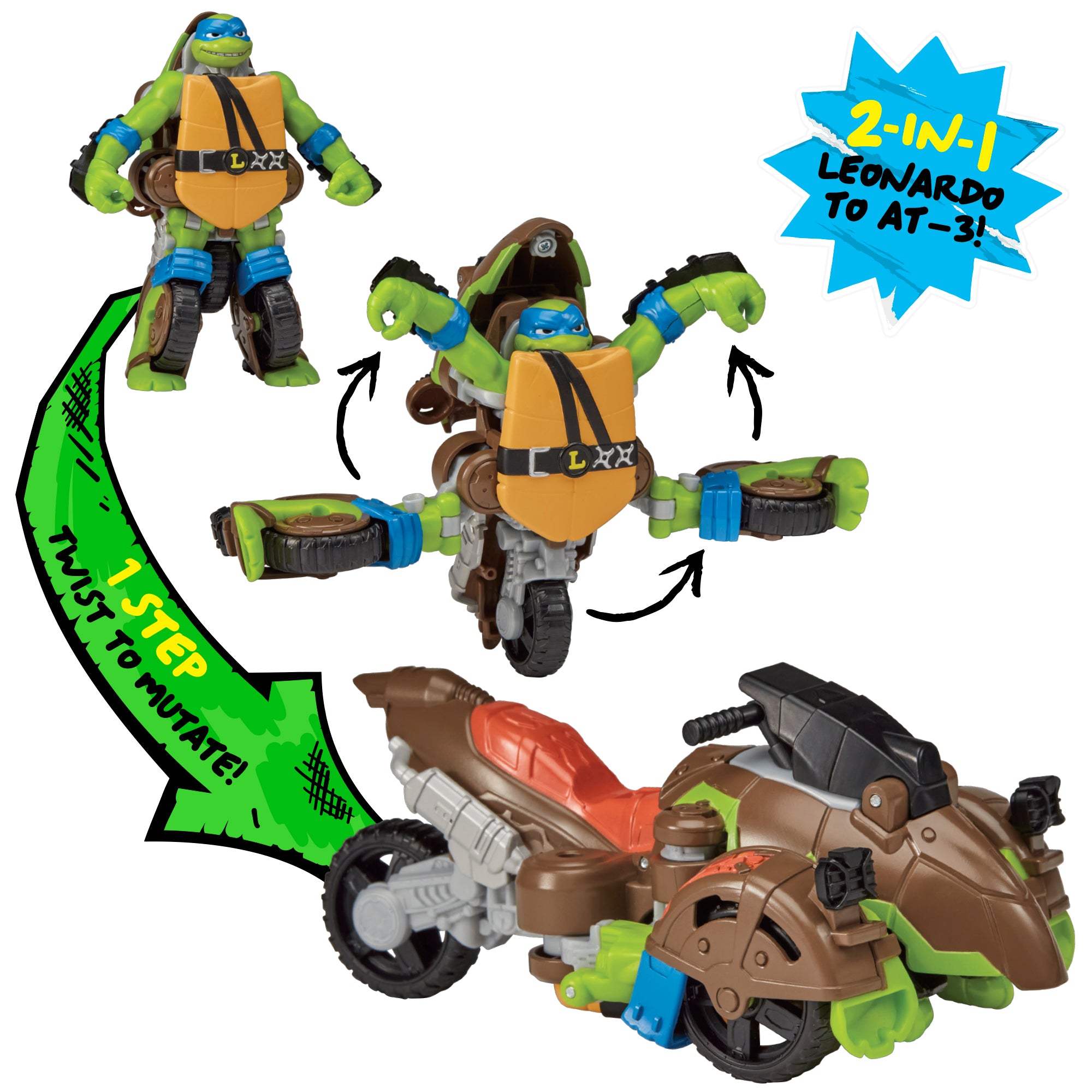 TMNT: Twist 'N' Mutate Vehicle Leonardo