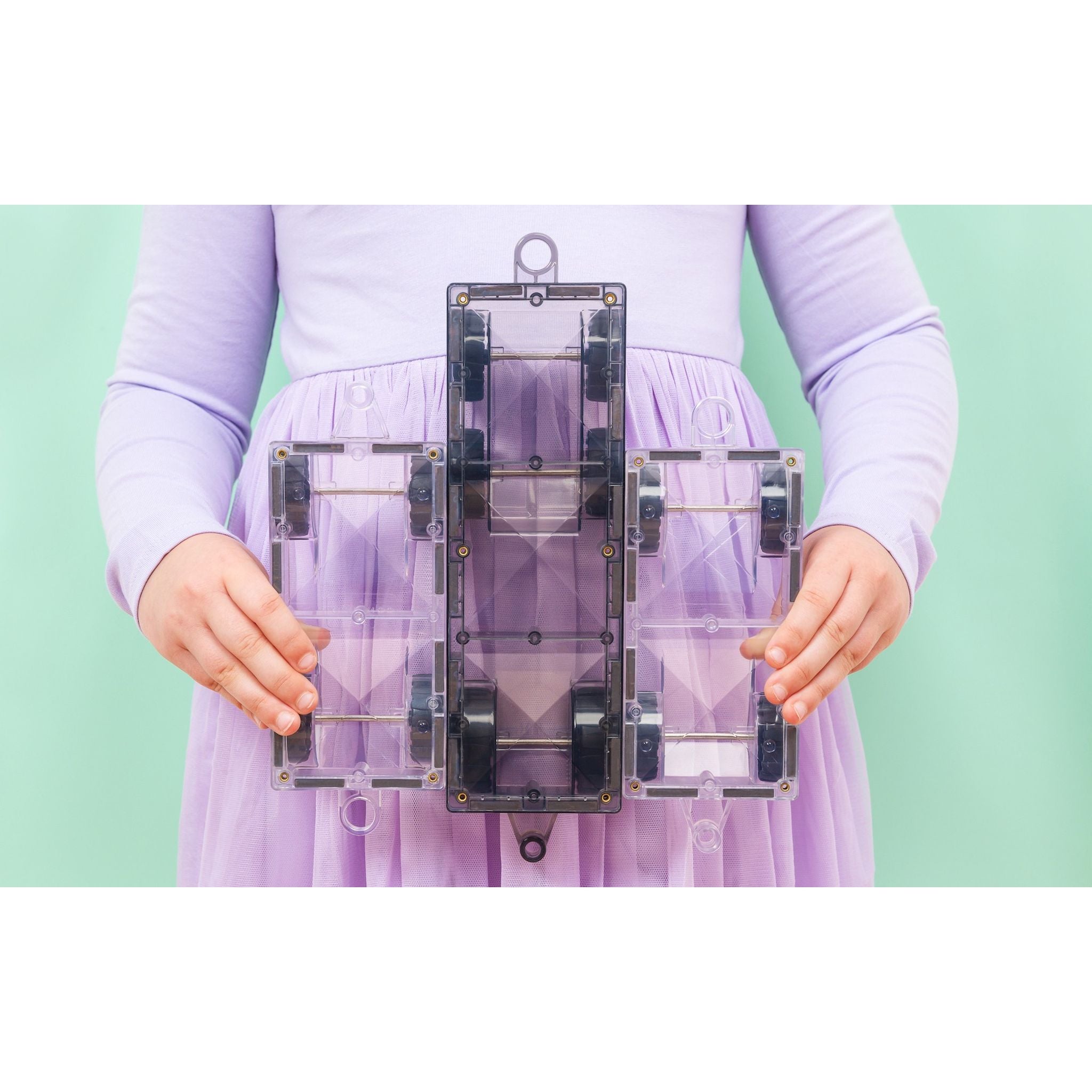 CONNETIX Magnetic Tiles 50 Piece Pastel Transport Pack