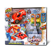 Bumpers Cars Jump Ramp Set With Lights & Sounds Gate