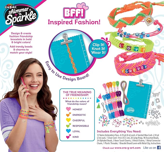 Cra-Z-Art Shimmer 'N Sparkle BFF Friendship Bracelets