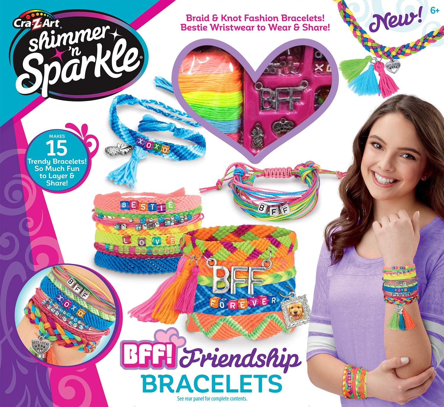 Cra-Z-Art Shimmer 'N Sparkle BFF Friendship Bracelets