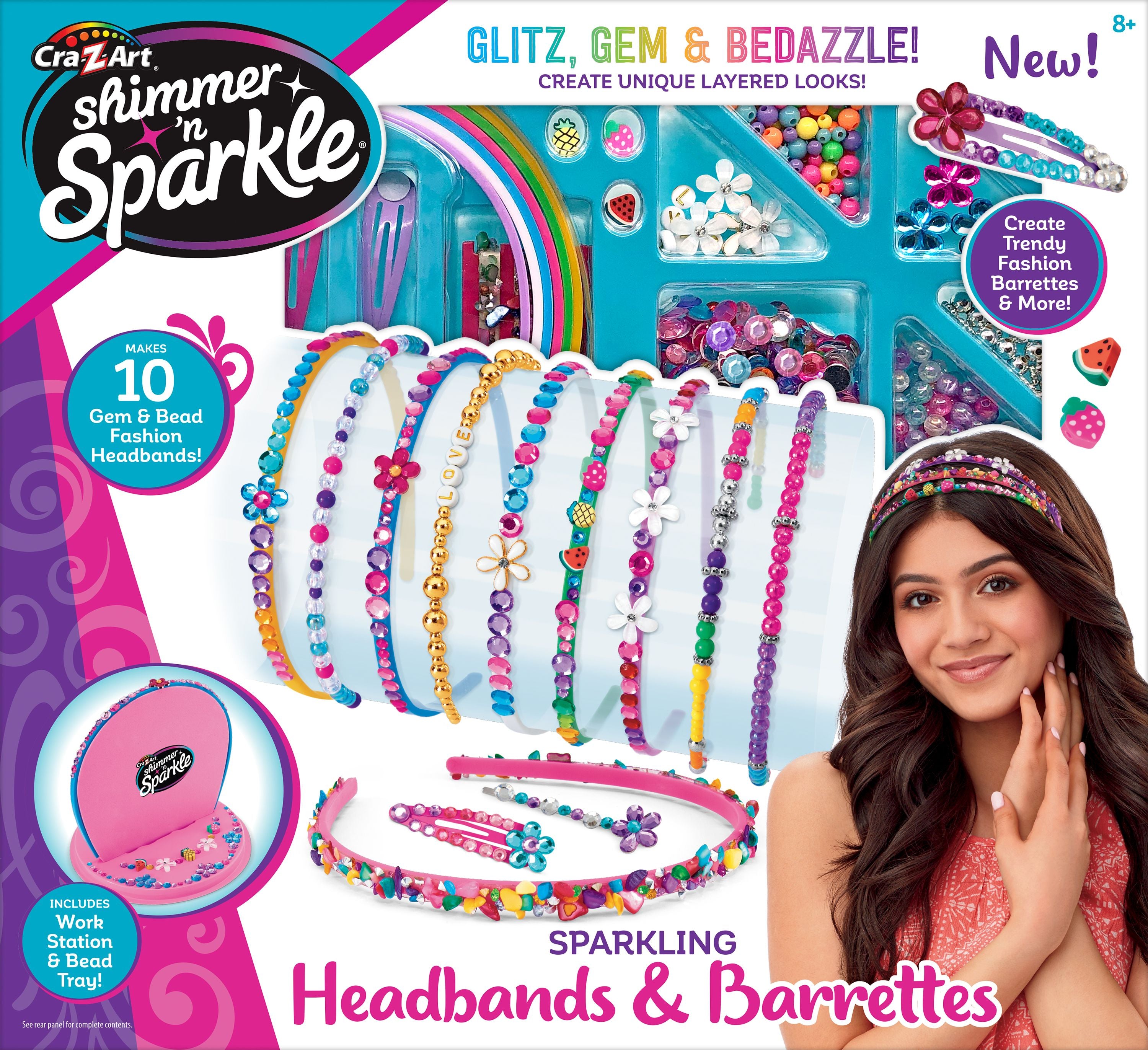 Cra-Z-Art Shimmer 'N Sparkle Sparkling Headbands & Barrettes
