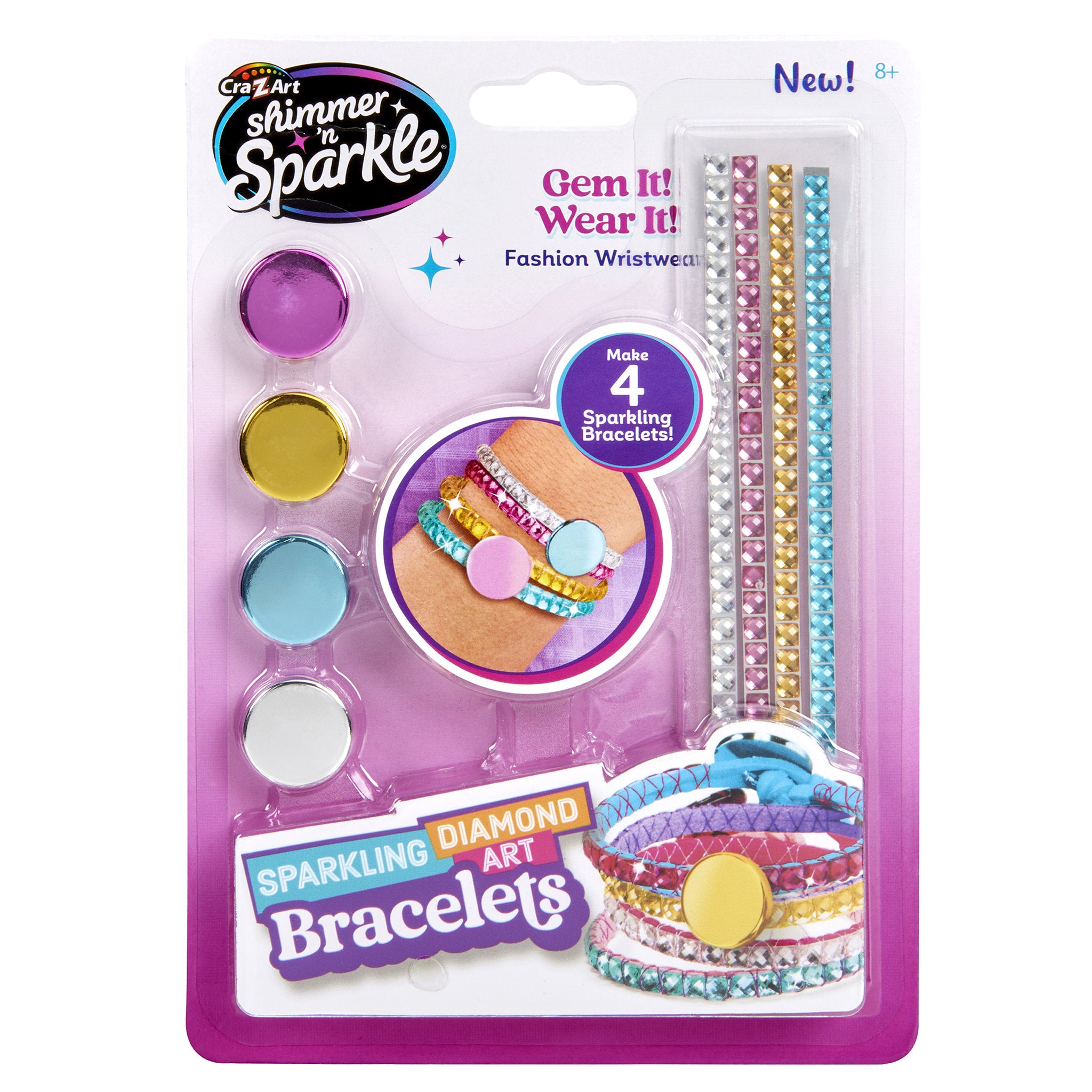 Cra-Z-Art Shimmer 'N Sparkle Sparkling Diamond Art Bracelets