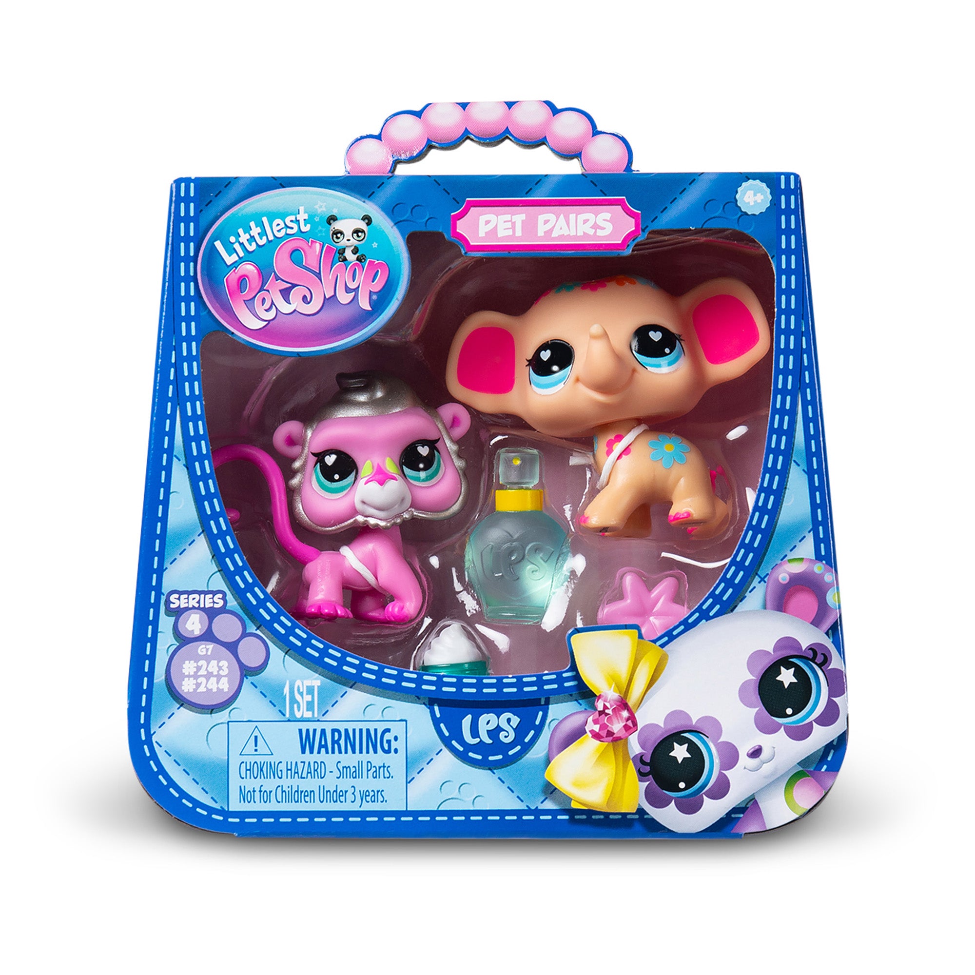 Littlest Petshop Pet Pair 2 Pack Series 4 - Elephant & Baboon - Toyworld NZ