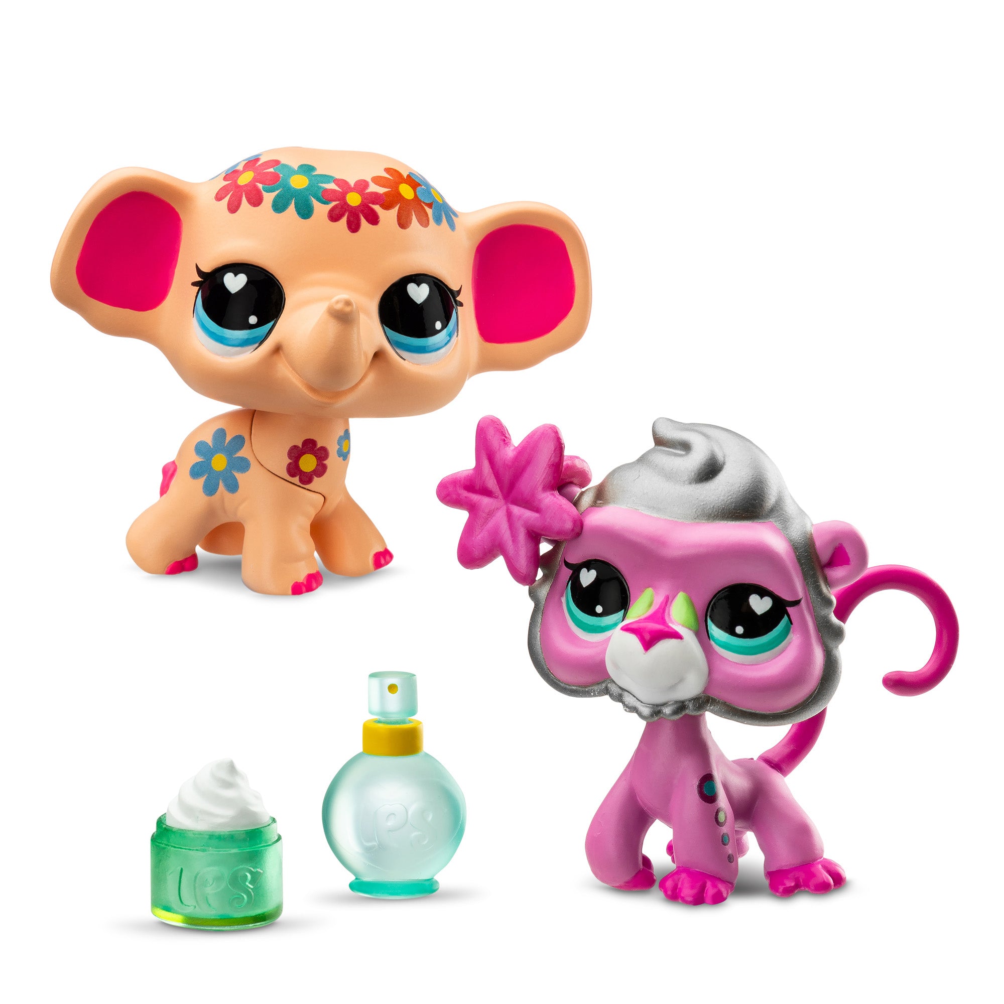 Littlest Petshop Pet Pair 2 Pack Series 4 - Elephant & Baboon - Toyworld NZ
