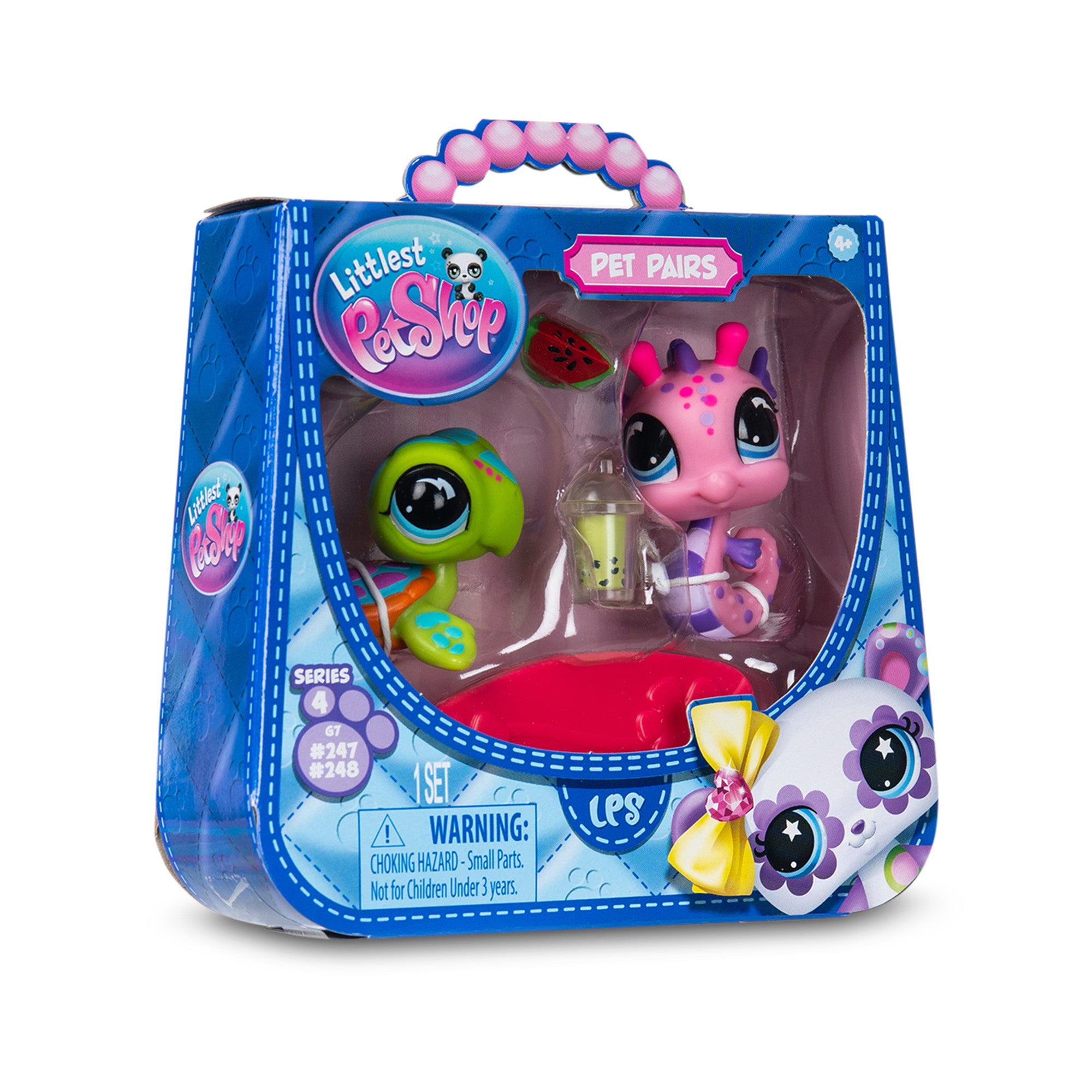 Littlest Petshop Pet Pair 2 Pack Series 4 - Seahorse & Sea Turtle