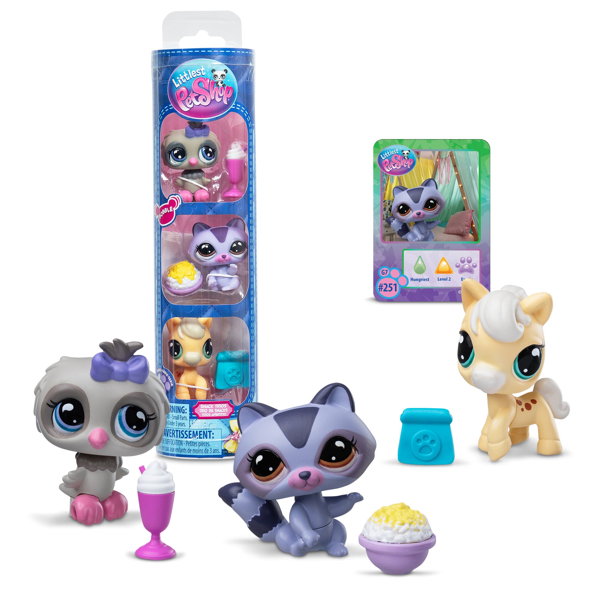 Littlest Pet Shop 3 Pack Trio Series 4 - Nighttime Snack
