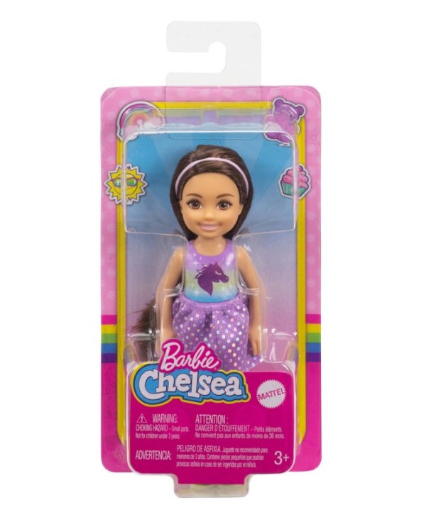 Barbie Club Chelsea Doll Tie-Dye Unicorn T-Shirt - Toyworld NZ