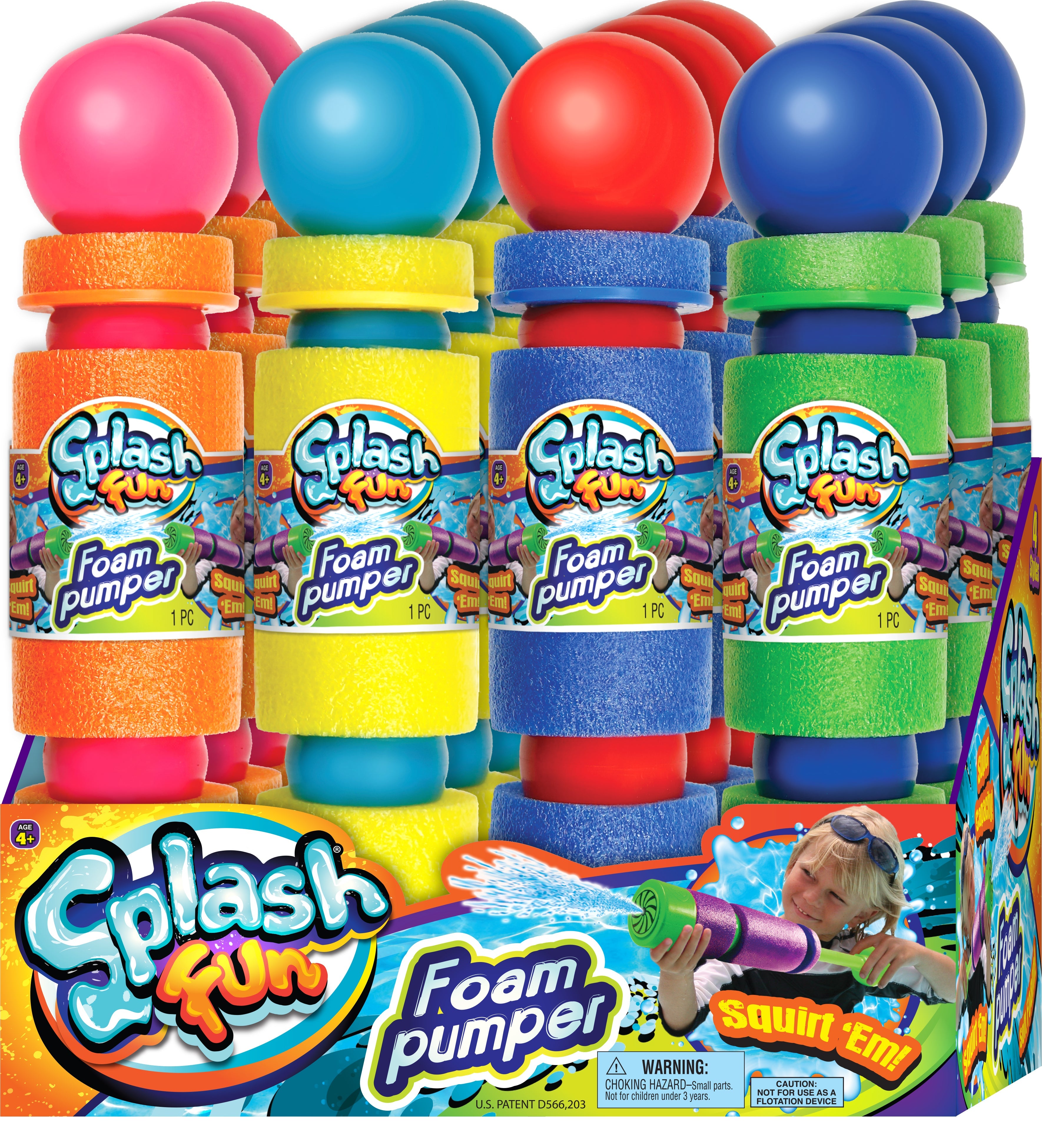 JA-RU SPLASH FUN FOAM PUMPER ASSORTED STYLES