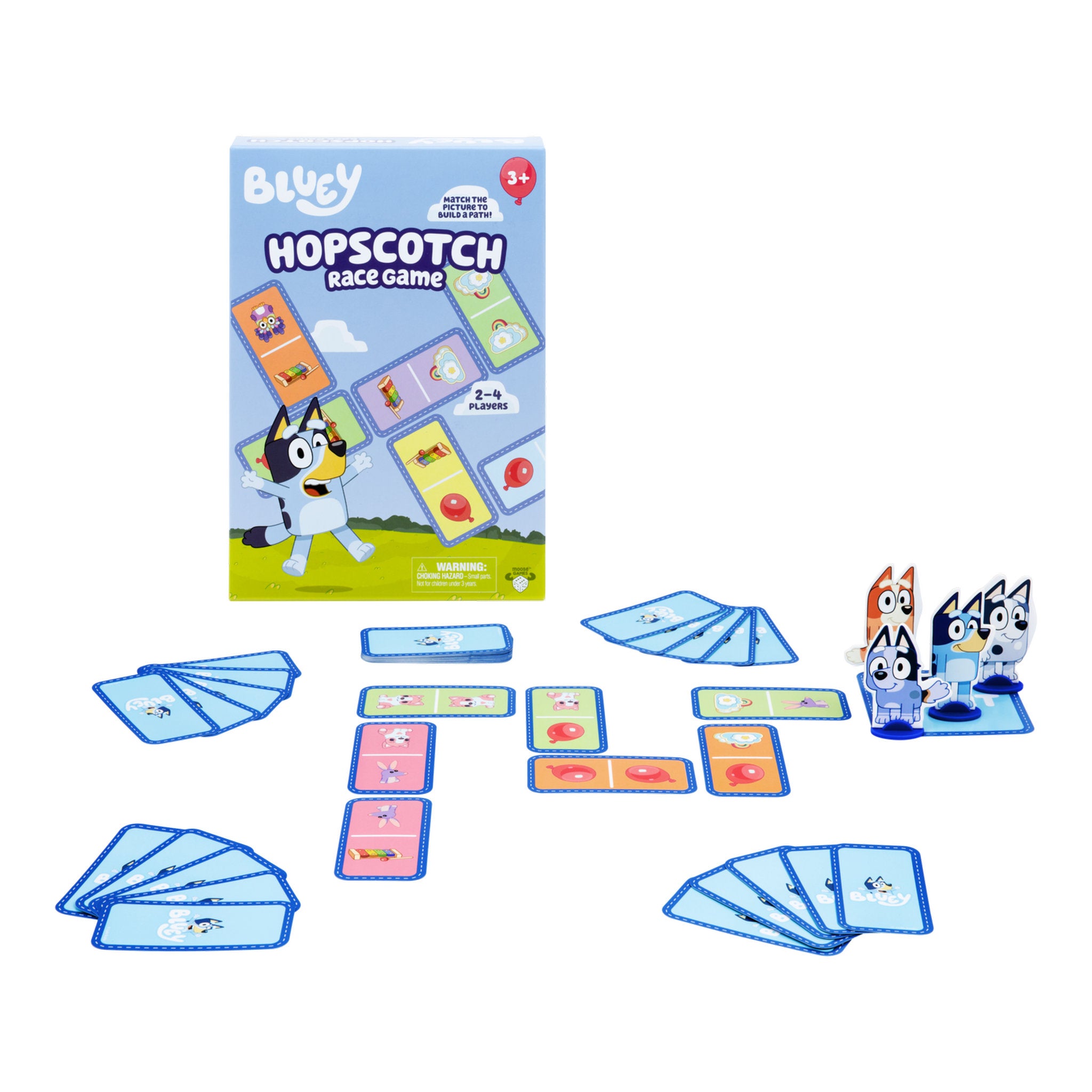 Bluey Hopscotch Race Card Game