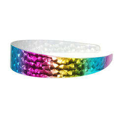 Pink Poppy Metallic Rainbow Laser Headband