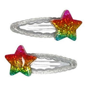 Pink Poppy Rainbow Star Sparkly Hair Clip