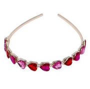 Pink Poppy Gemstone Heart Headband