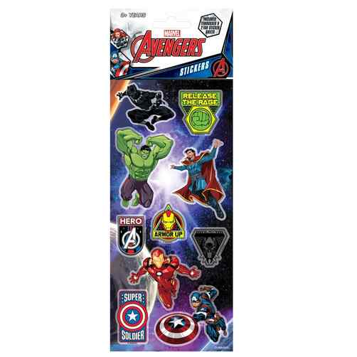 Avengers Sticker 3 Pack Embossed