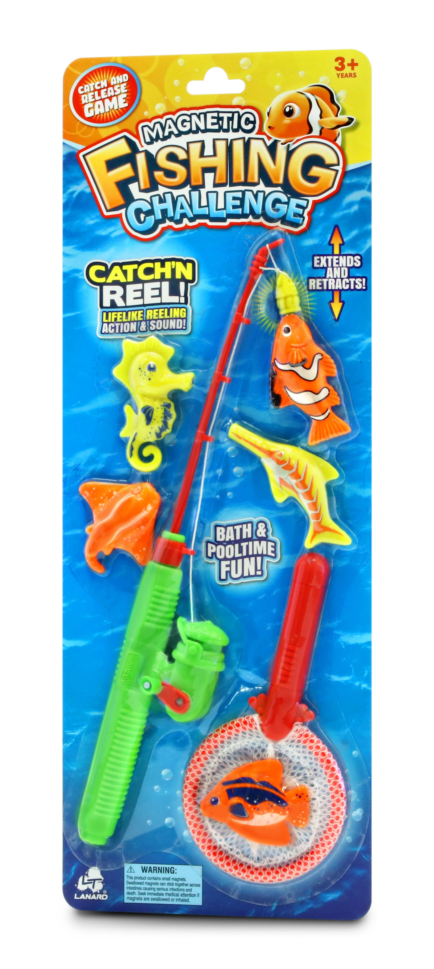 Lanard Deluxe Magnetic Fish N Fun Fishing Set - Toyworld NZ