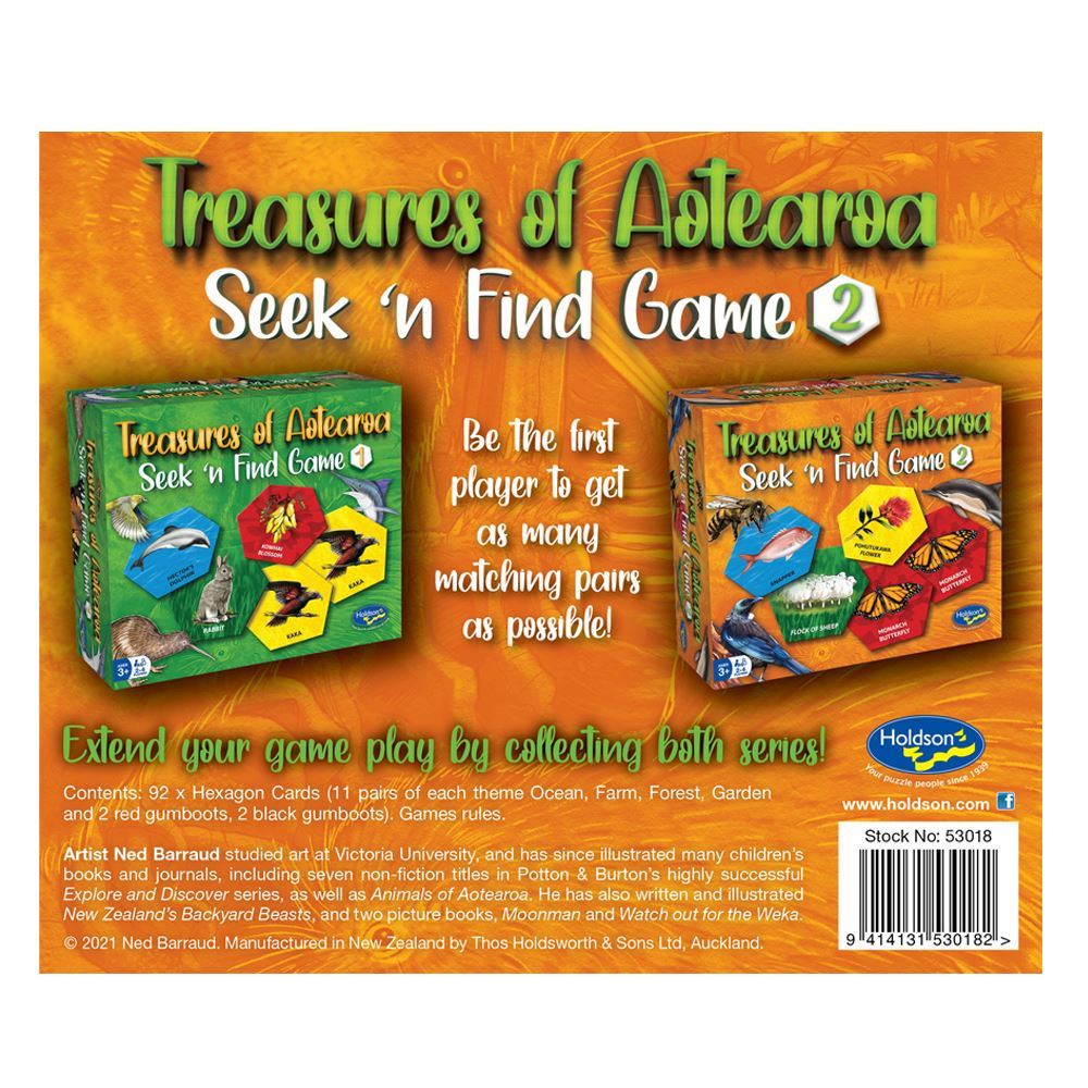 TREASURES OF AOTEAROA SEEK N FIND GAME S2