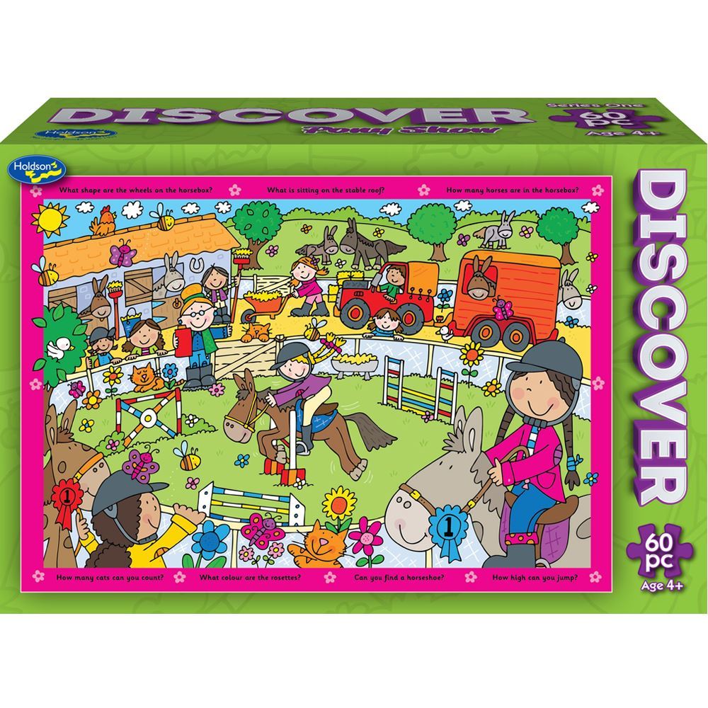Holdsons Discover Series 1 60 Piece Boxed Puzzle Pony Show