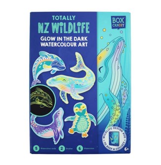 Totally NZ Wildlife Glow In The Dark Water Colour Art