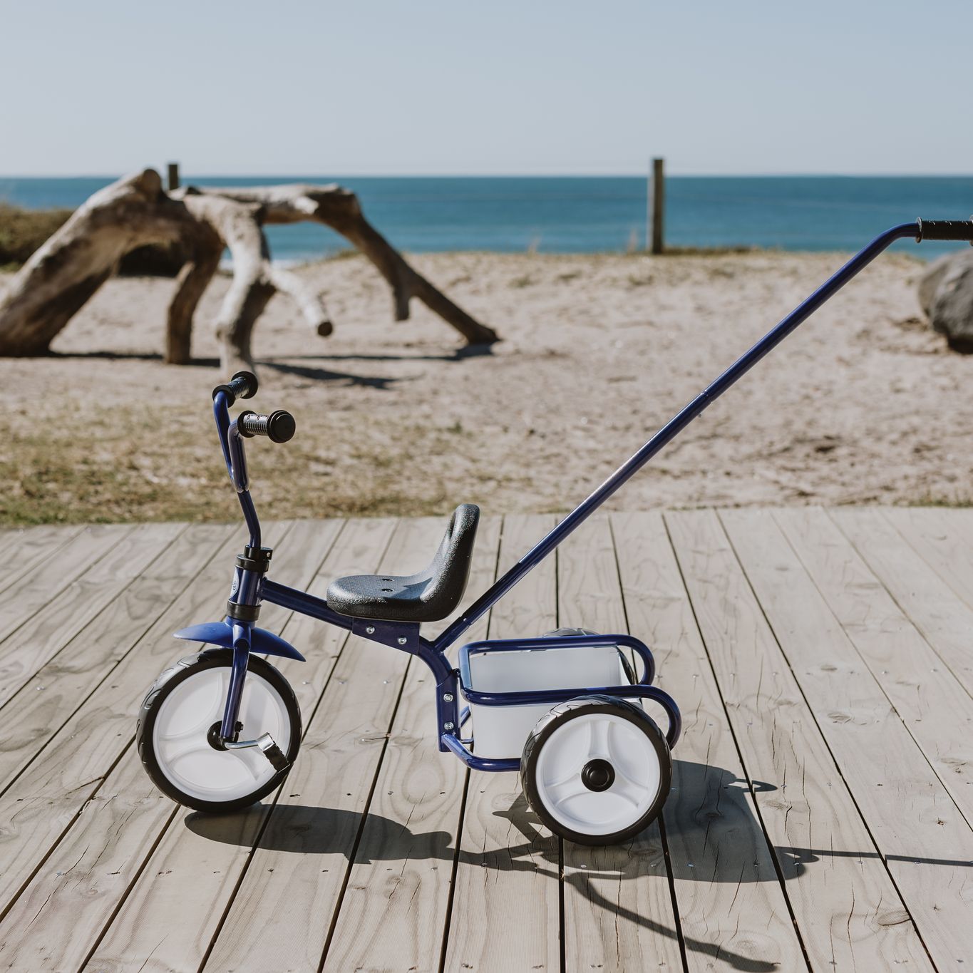 Tri-ang 2.0 Tuff Trike w Push Bar - Blue