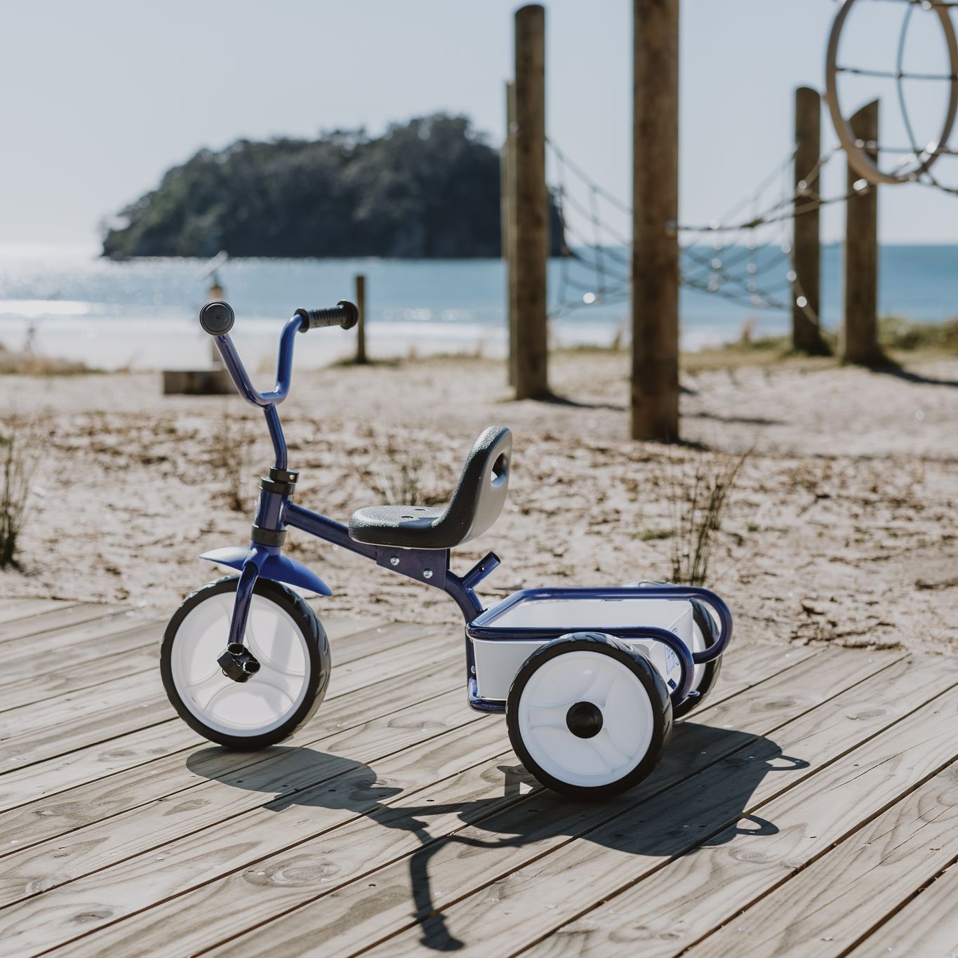 Tri-ang 2.0 Tuff Trike w Push Bar - Blue