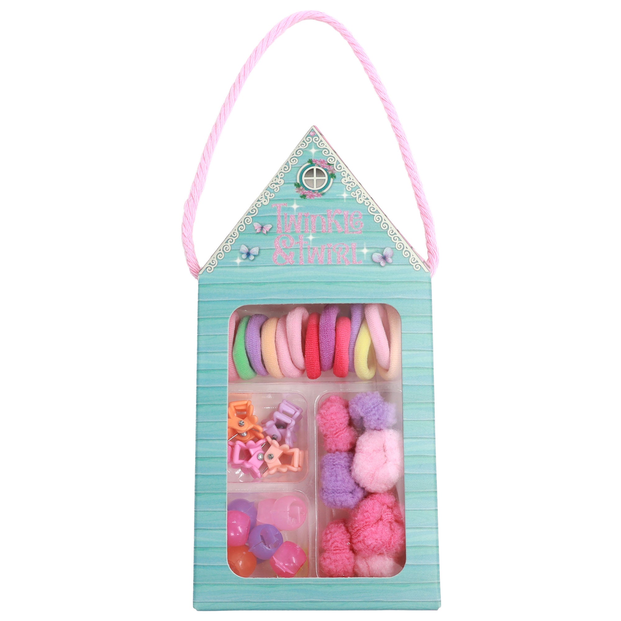 Twinkle & Twirl Hair Tie Set - Flower Beads - Toyworld NZ