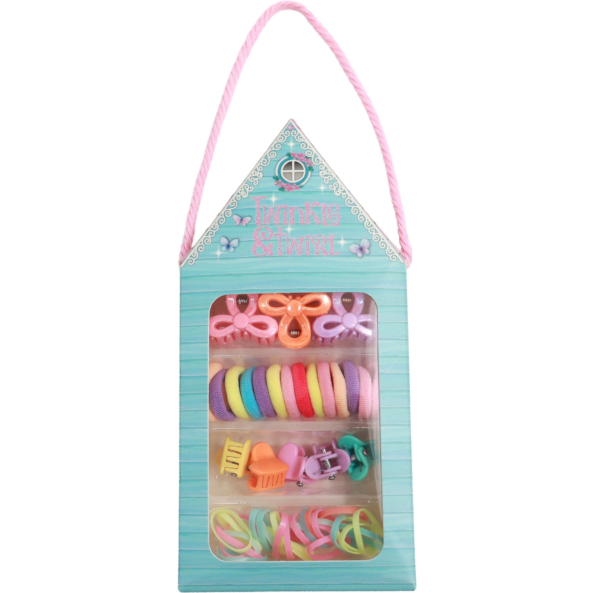 Twinkle & Twirl Hair Tie Set - Hearts & Bows - Toyworld NZ