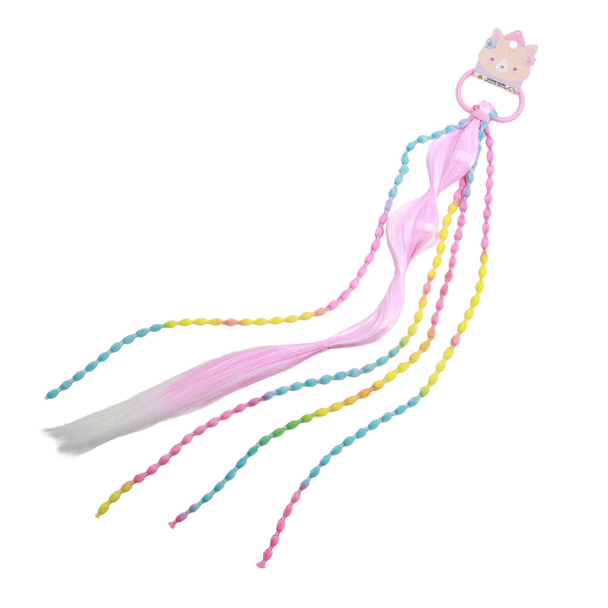 Twinkle & Twirl Ponytail Plaits Rainbow Hair Tie Rainbow - Toyworld NZ