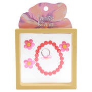 Twinkle & Twirl Flower Bracelet & Ring Set - Yellow - Toyworld NZ
