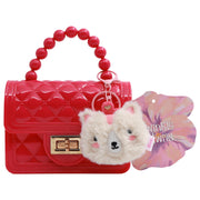 Twinkle & Twirl Jelly Flap Dark Pink Micro Handbag - Toyworld NZ