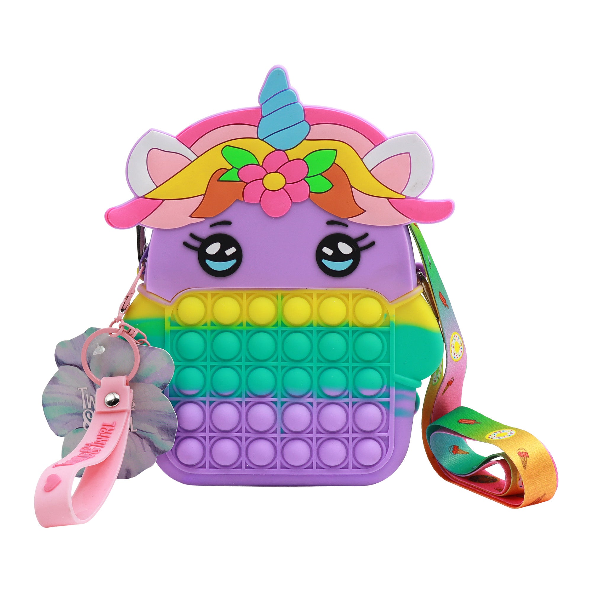 Twinkle & Twirl Push Pop Unicorn Purple Bag - Toyworld NZ