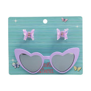 Twinkle & Twirl Sunglasses & Clip Set - Lilac Heart - Toyworld NZ