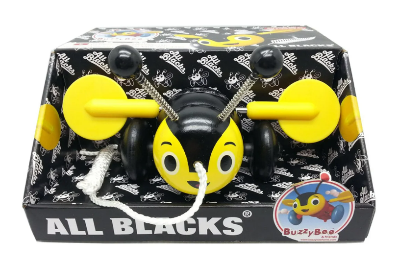 Buzzy Bee & Friends Buzzy Bee All Blacks Edition Wooden Pull Along