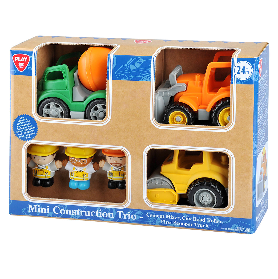 Playgo Toys Mini Construction Trio
