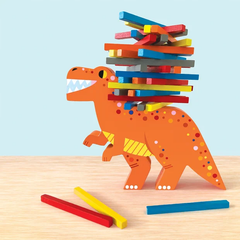 Mud Puppy T-Rex Topple! Balancing Game
