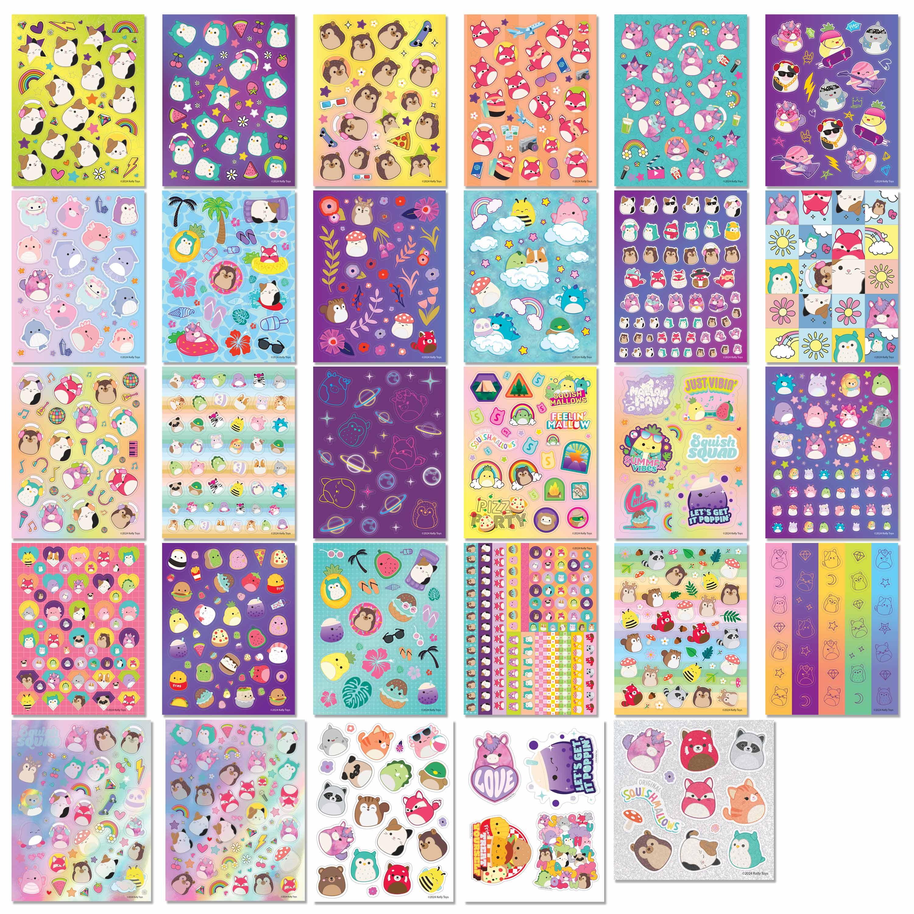 Kaleidoscope Squishmallows Ultimate Sticker Bomb Carry Case