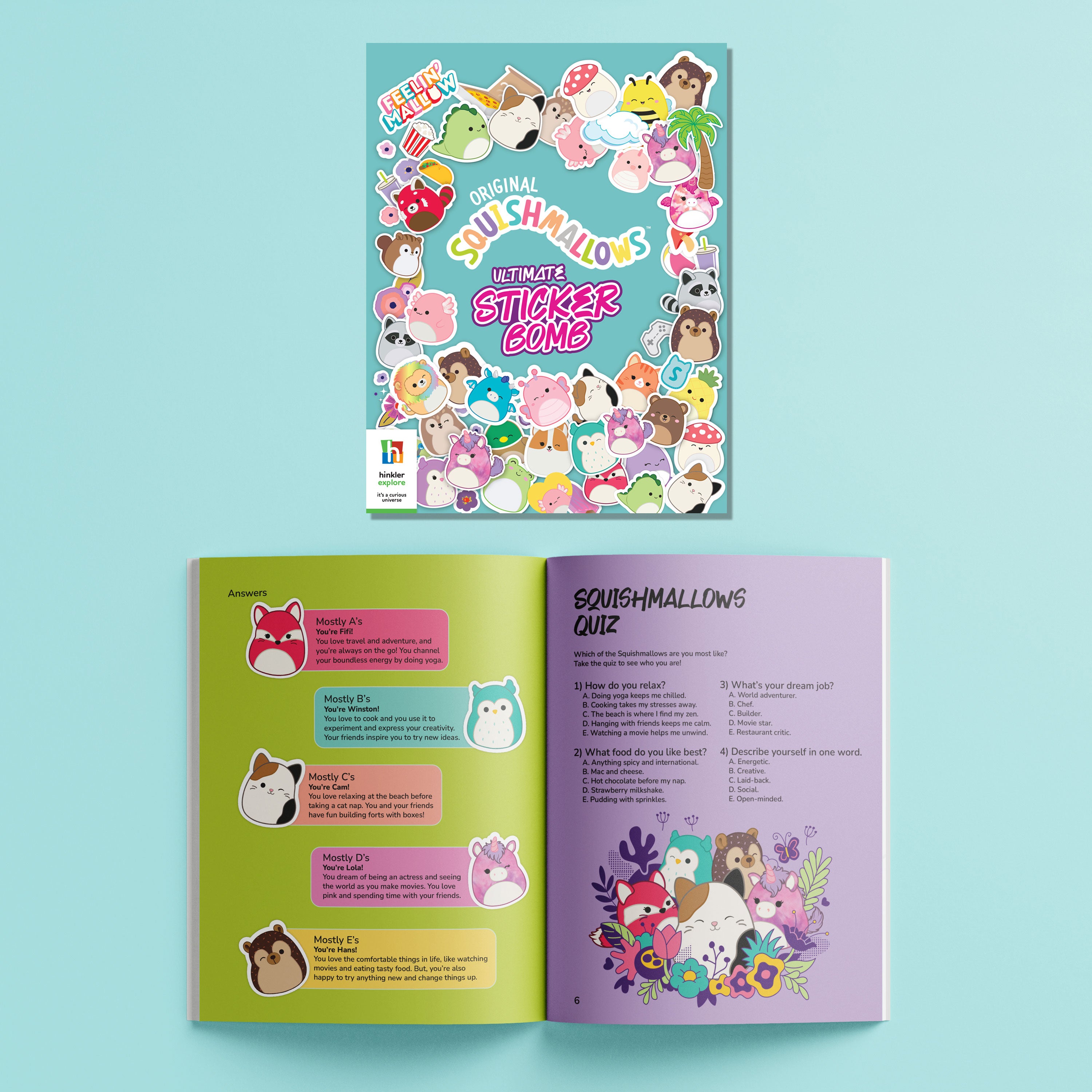 Kaleidoscope Squishmallows Ultimate Sticker Bomb Carry Case