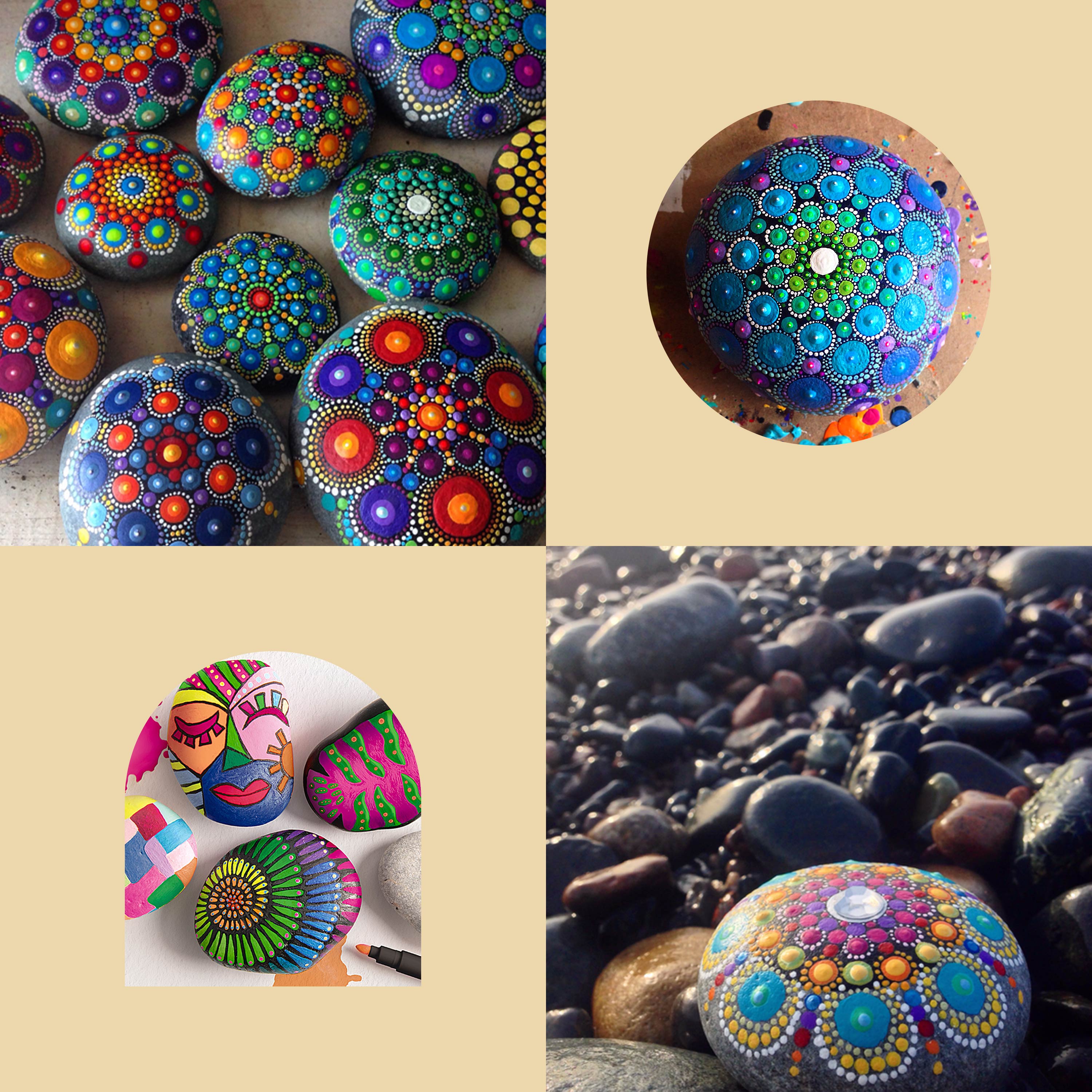 Craft Maker Classic Neon Rock Art Kit