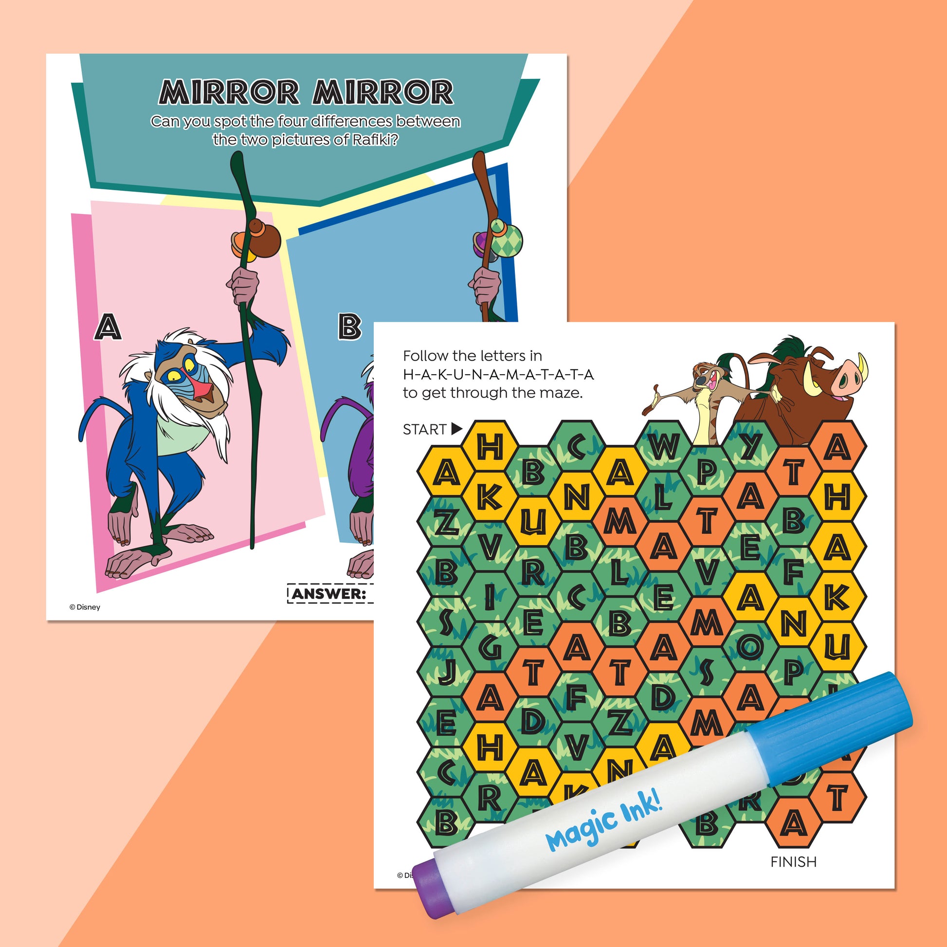 Inkredibles The Lion King Magic Ink Pictures - Toyworld NZ