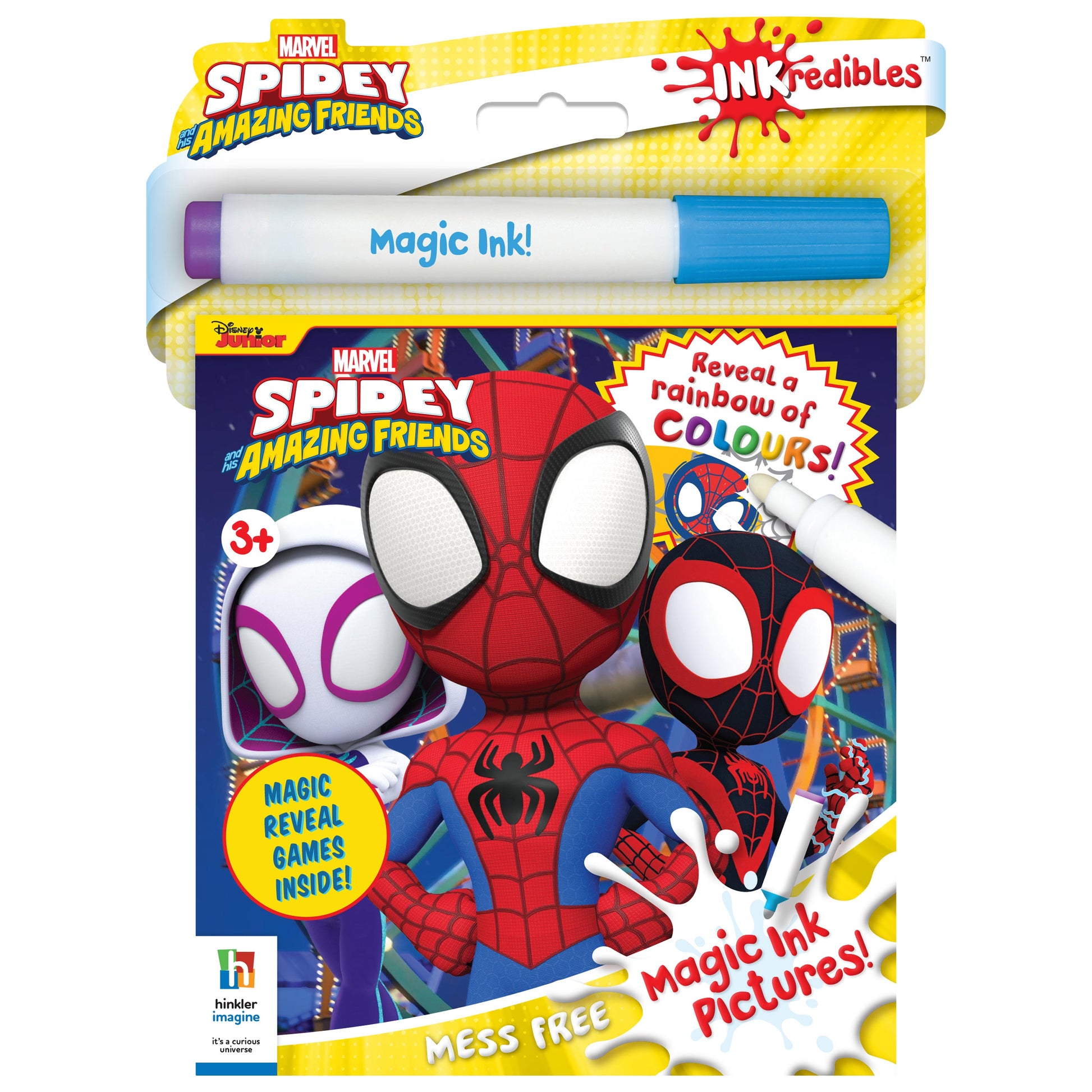 Inkredibles Spidey & His Amazing Friends Magic Ink Pictures - Toyworld NZ