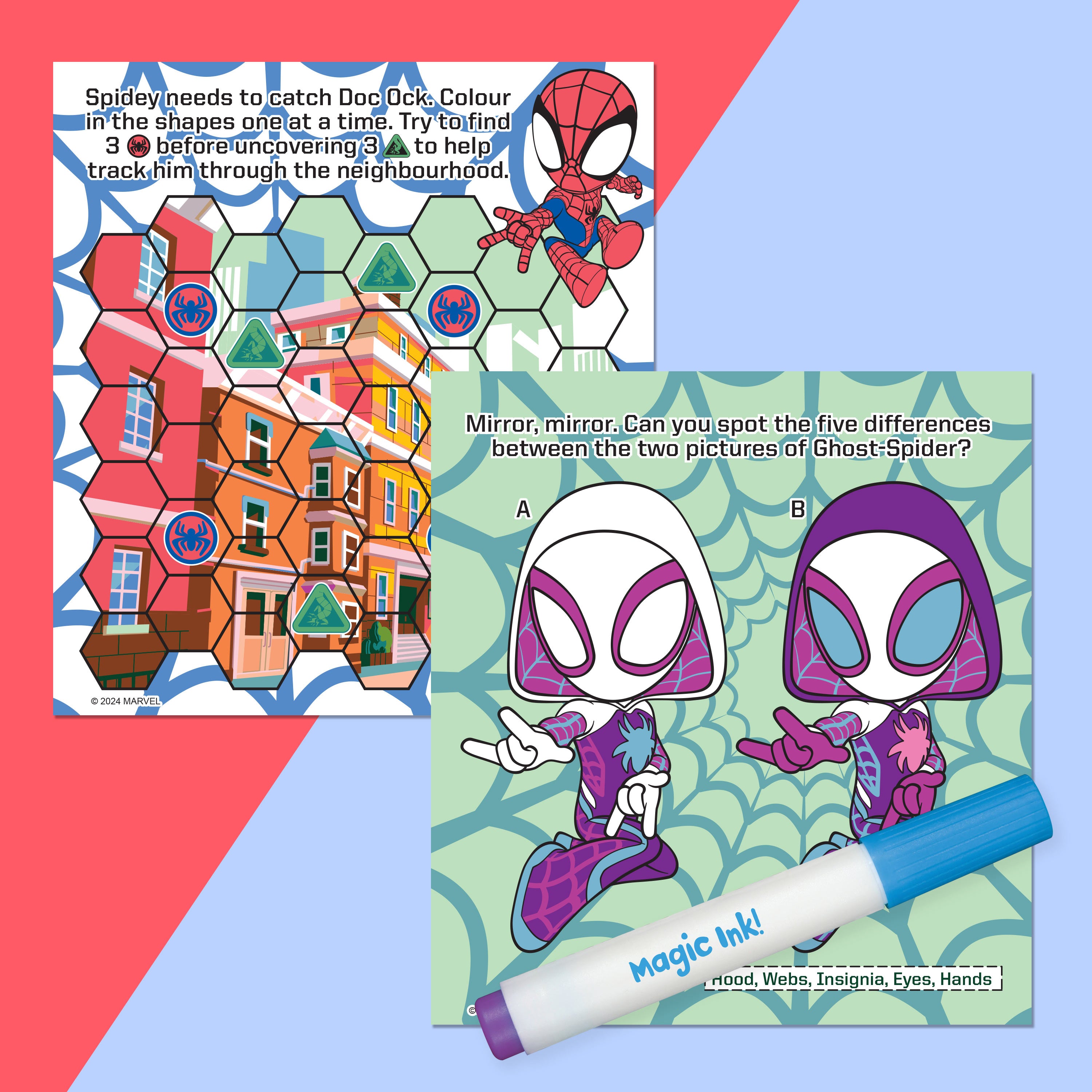 Inkredibles Spidey & His Amazing Friends Magic Ink Pictures - Toyworld NZ