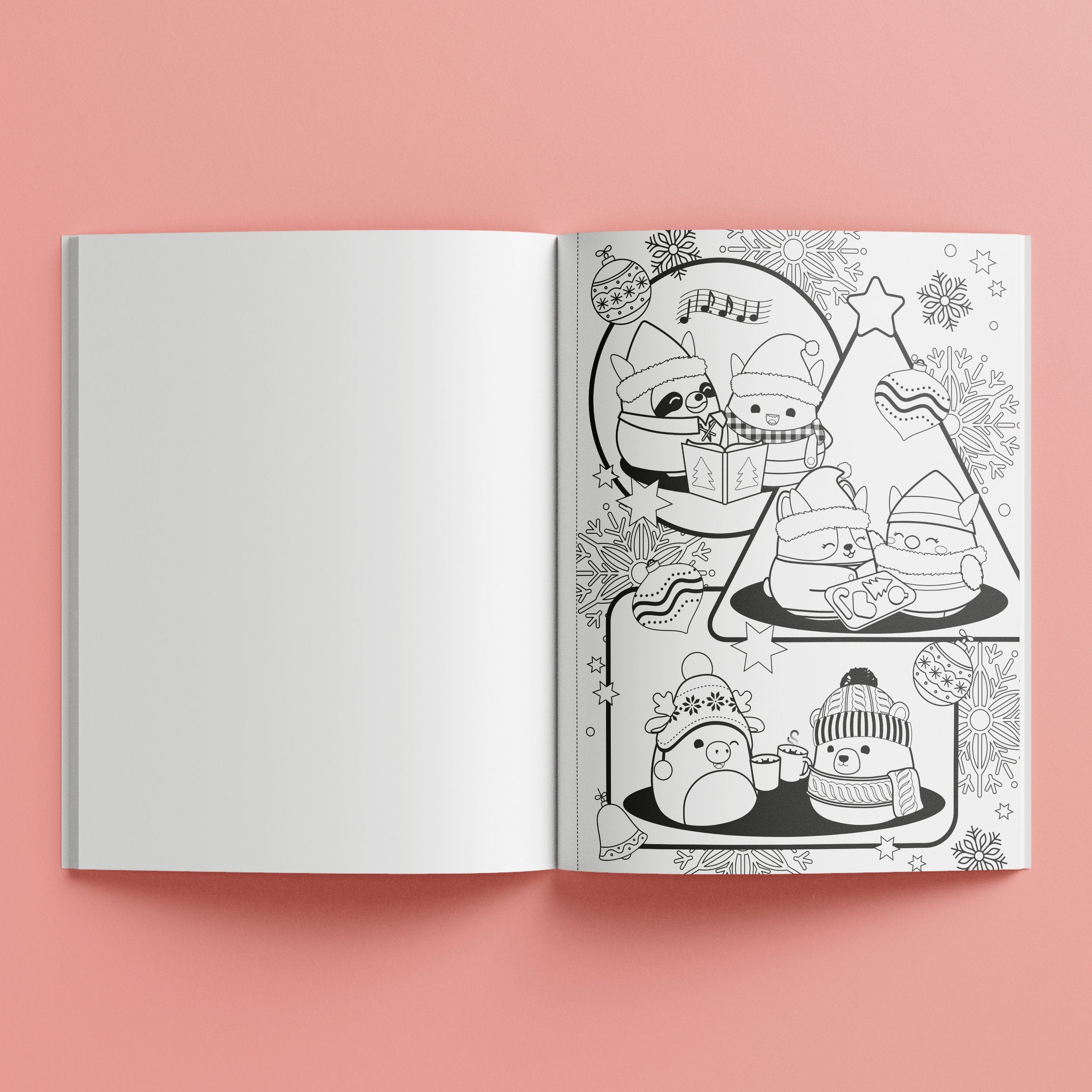 Kaleidoscope Squishmallows Christmas Colouring Book