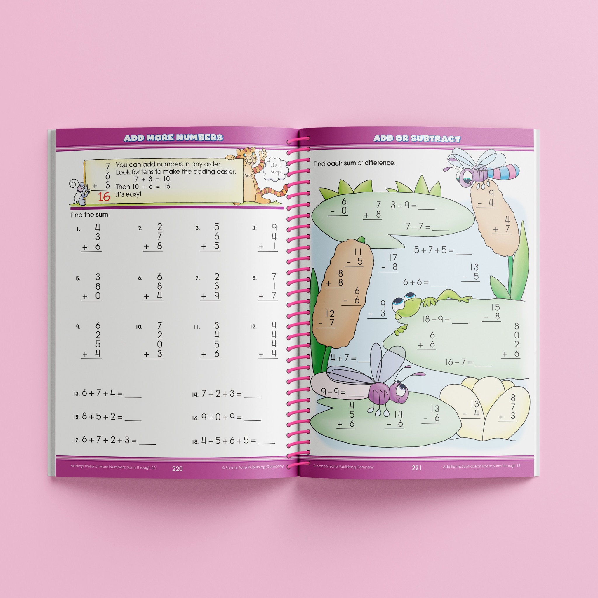 School Zone Big Spiro Workbook Maths