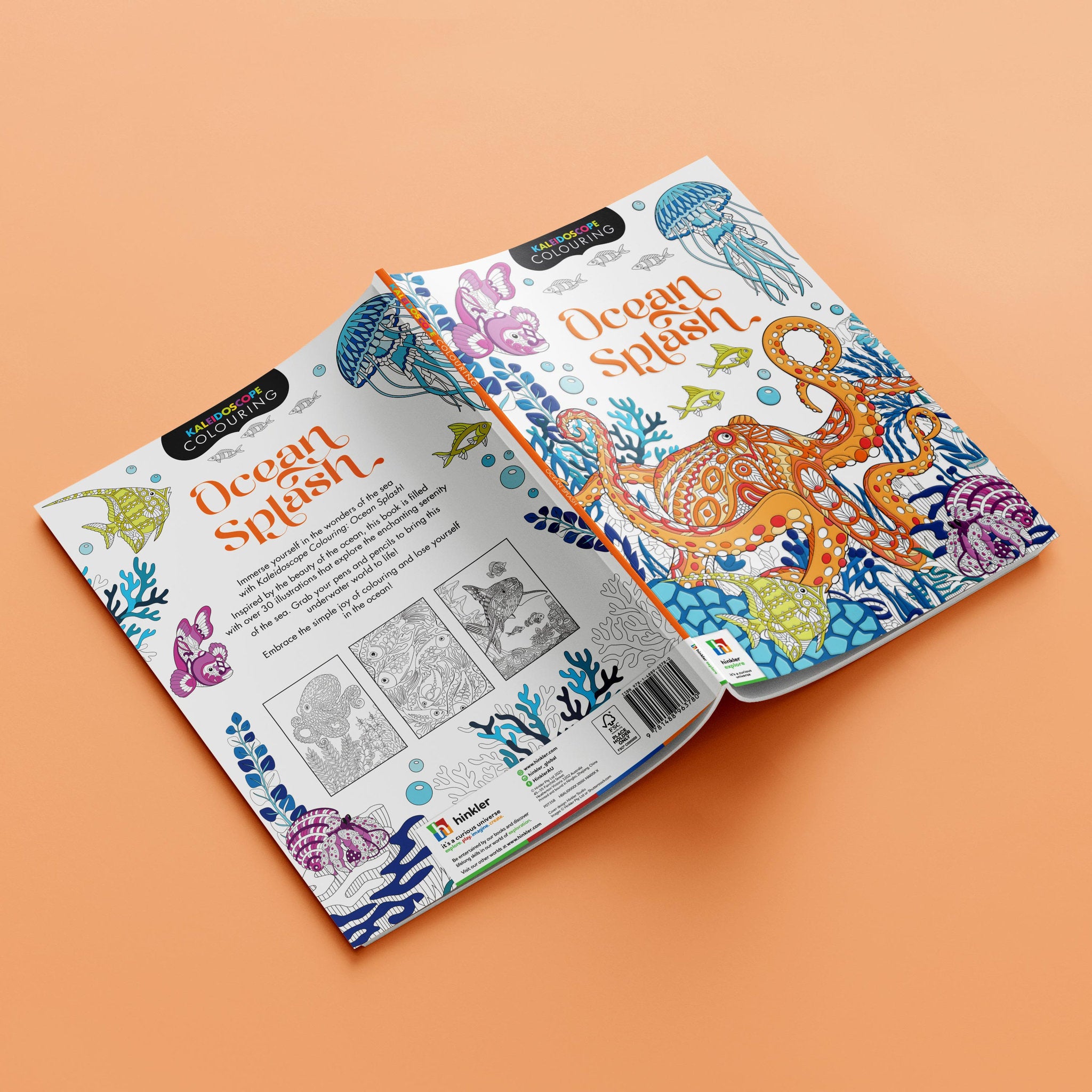 Kaleidoscope Colouring: Ocean Splash