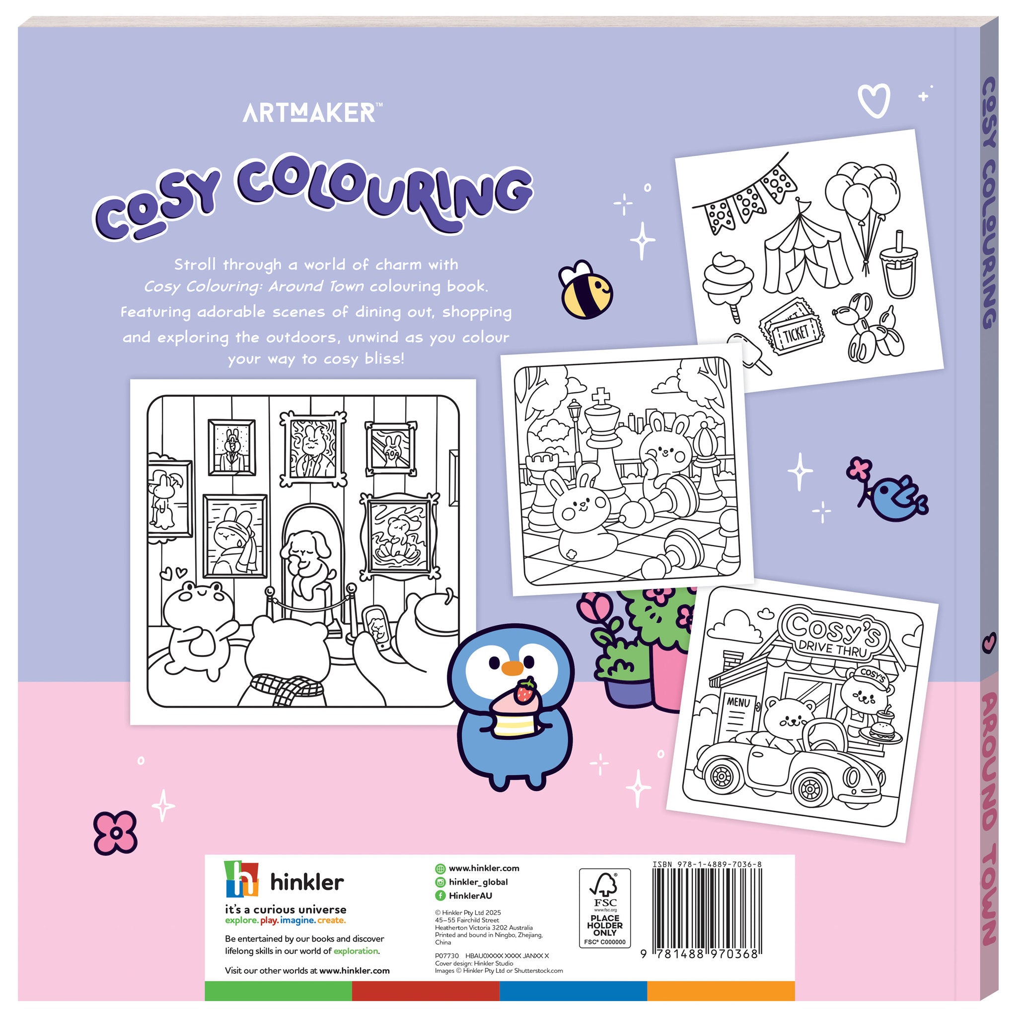 Art Maker Cosy Colouring Around Town