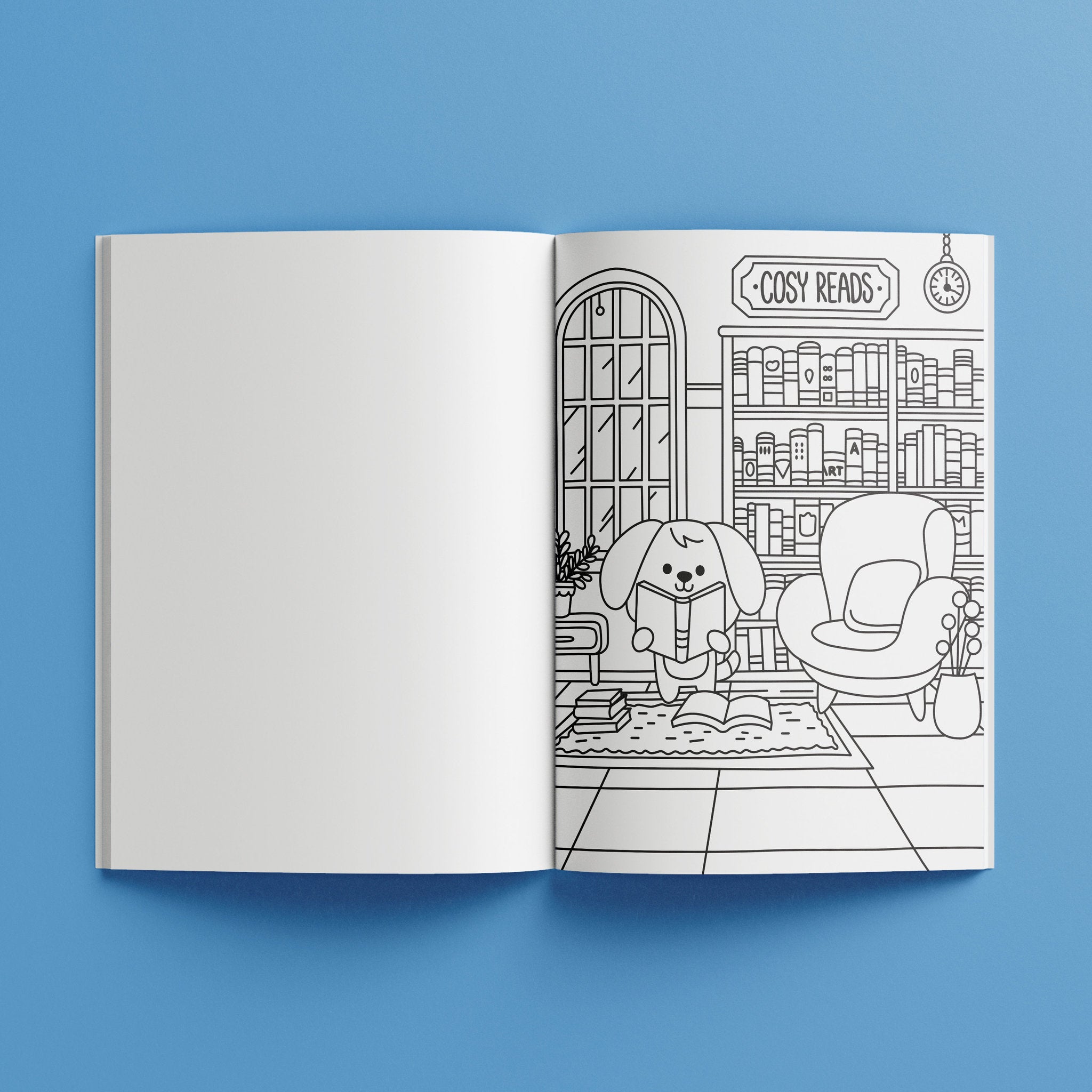 Cosy Colouring Poster Art: Mini Moments