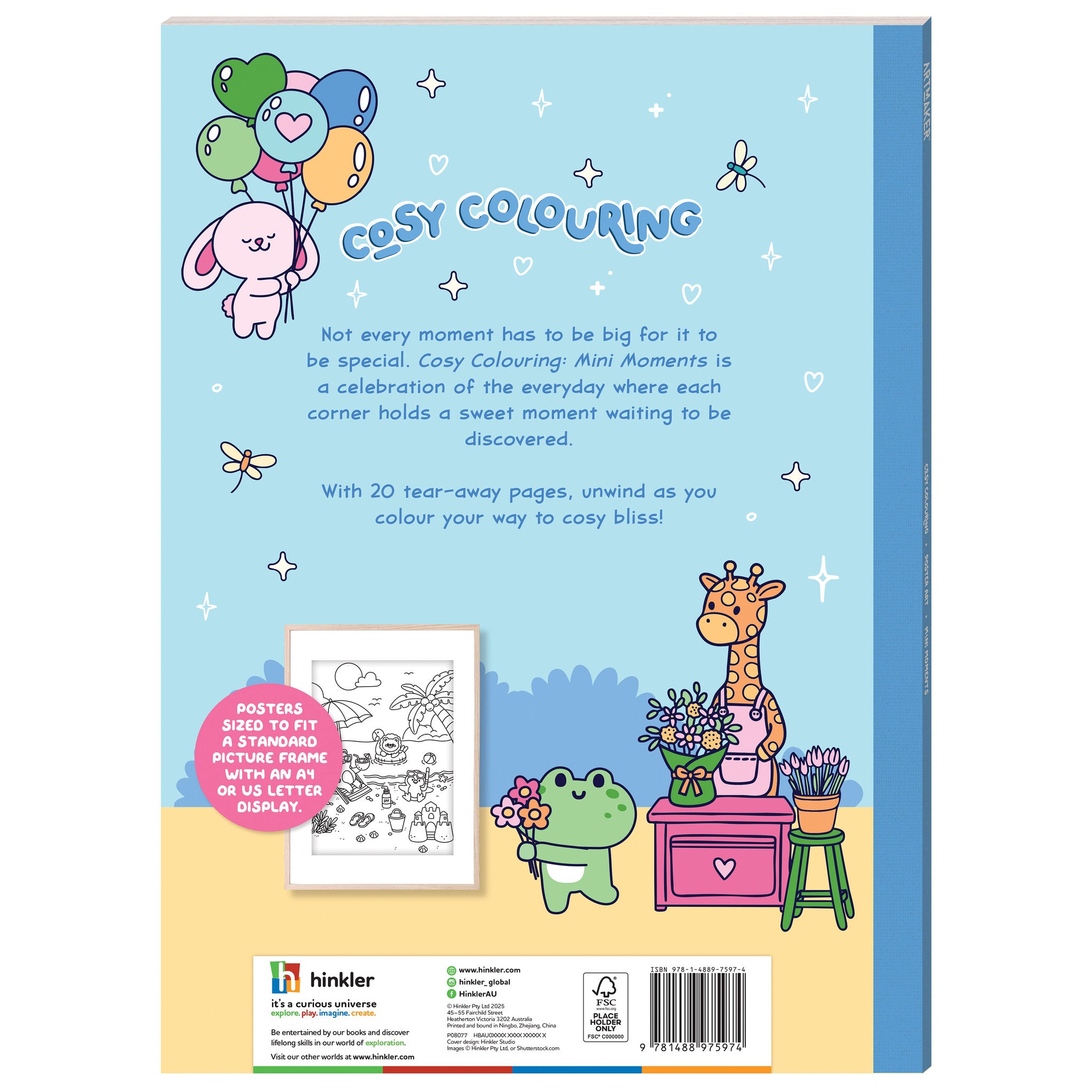 Cosy Colouring Poster Art: Mini Moments