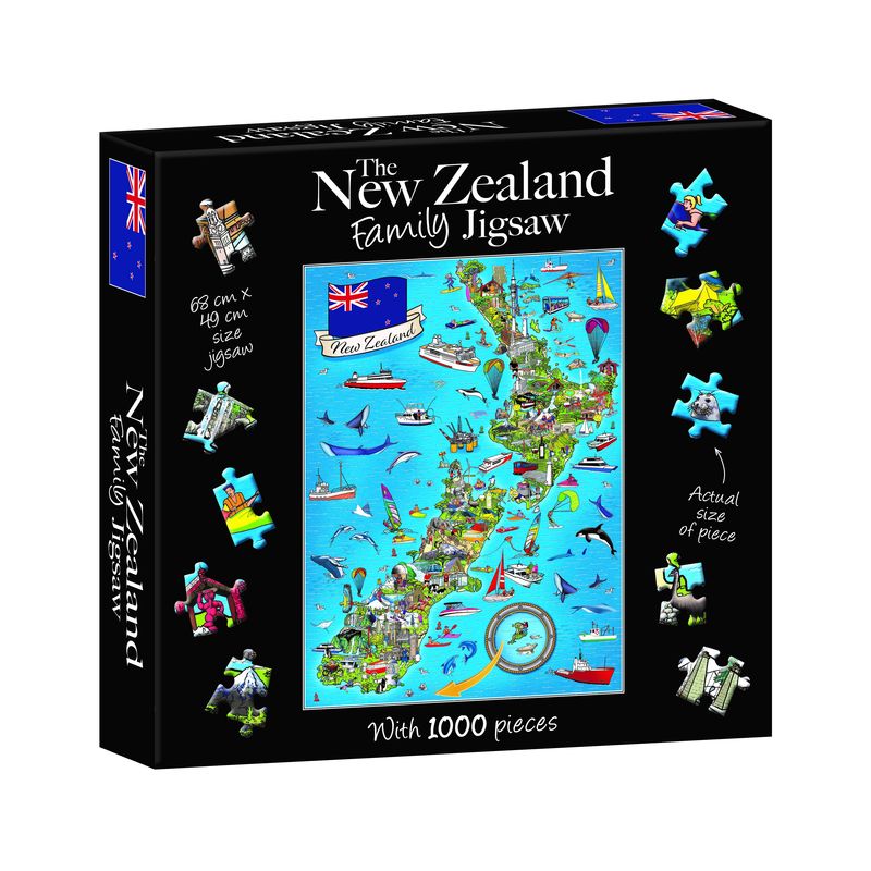 THE NEW ZEALAND FAMILY JIGSAW 1000 PIECE PUZZLE