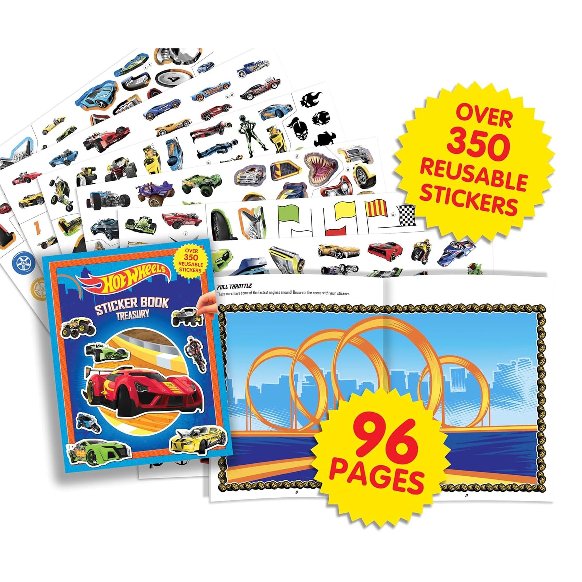 Sticker Book Treasury - Mattel Hot Wheels
